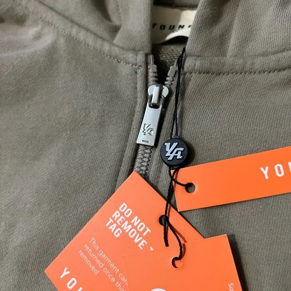 5066 YoungLA Men's Zip Up Sweater